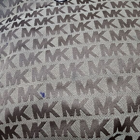 Michael Kors Tan & Brown Signature MK Tote Bag - Picture 11 of 15